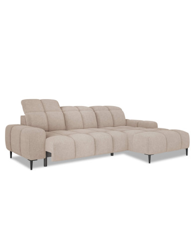 Narożnik Giovanni S, elektrycznie wysuwane siedzisko, regulowane zagłówki, Wersal