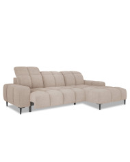 Narożnik Giovanni S, elektrycznie wysuwane siedzisko, regulowane zagłówki, Wersal