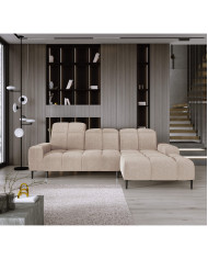 Narożnik Giovanni S, elektrycznie wysuwane siedzisko, regulowane zagłówki, Wersal