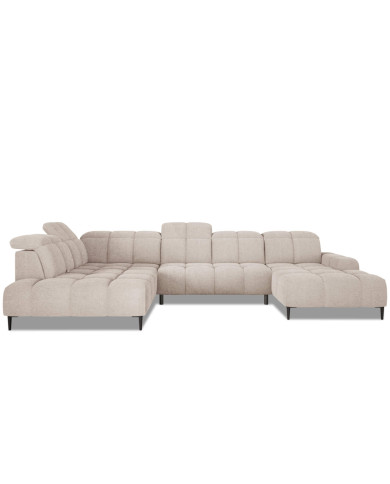 Narożnik Giovanni XL, elektrycznie wysuwane siedzisko, przestawne oparcie, regulowane zagłówki, Wersal