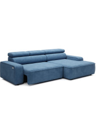 Narożnik Liam S, elektrycznie wysuwane siedzisko, regulowane zagłówki, Wersal