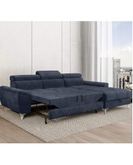 Narożnik Lugano S, funkcja spania, pojemnik, regulowane zagłówki, Wersal