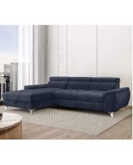 Narożnik Lugano S, funkcja spania, pojemnik, regulowane zagłówki, Wersal