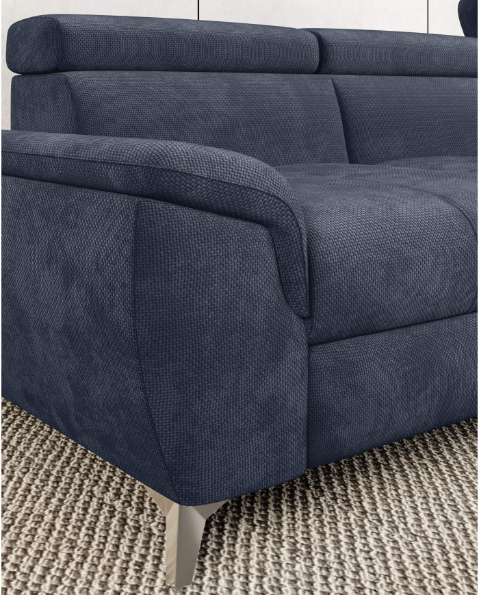 Narożnik Lugano S, funkcja spania, pojemnik, regulowane zagłówki, Wersal