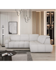 Narożnik Mateo L, funkcja spania, elektryczny wysuw siedziska, pojemnik, regulowane zagłówki, Wersal