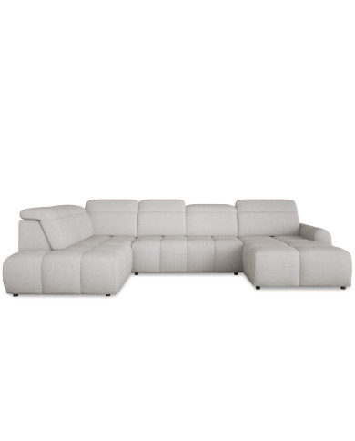 Narożnik Mateo XL, funkcja spania, elektrycznie wysuwane siedzisko, regulowane zagłówki, Wersal