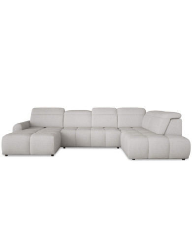 Narożnik Mateo XL, funkcja spania, elektrycznie wysuwane siedzisko, regulowane zagłówki, Wersal