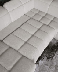 Narożnik Mateo XL, funkcja spania, elektrycznie wysuwane siedzisko, regulowane zagłówki, Wersal