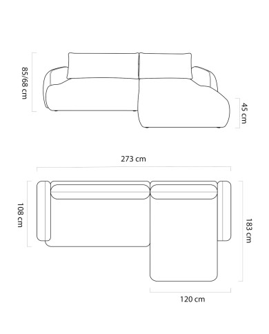 Narożnik Mondi S, funkcja spania, pojemnik, Wersal