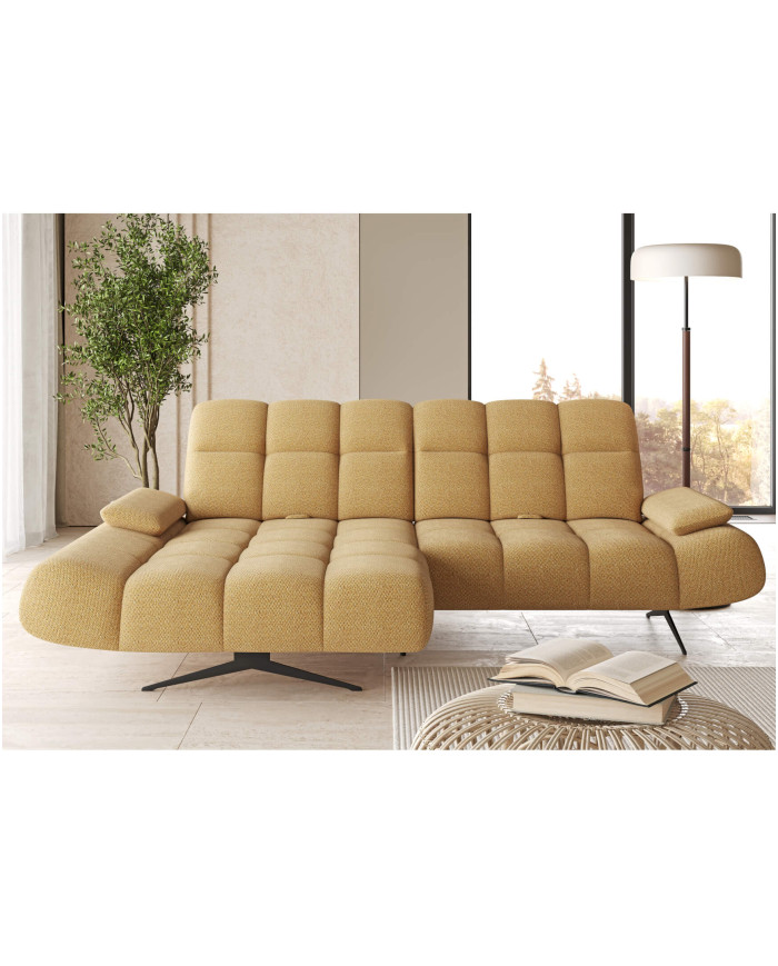 Narożnik Moreno S, przestawne manualnie oparcia, regulowane podłokietniki, Wersal