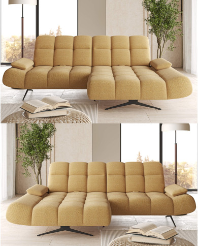 Narożnik Moreno S, przestawne manualnie oparcia, regulowane podłokietniki, Wersal