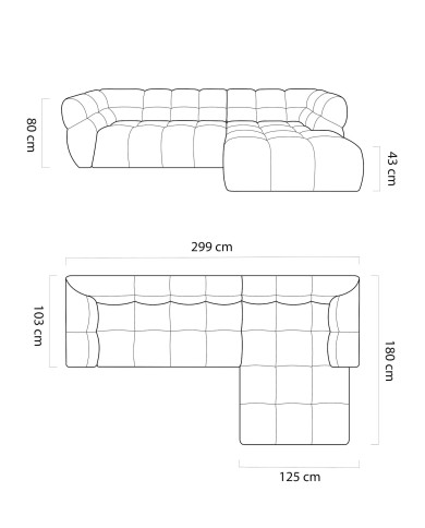 Narożnik Phantom, elektrycznie wysuwane siedzisko, Wersal