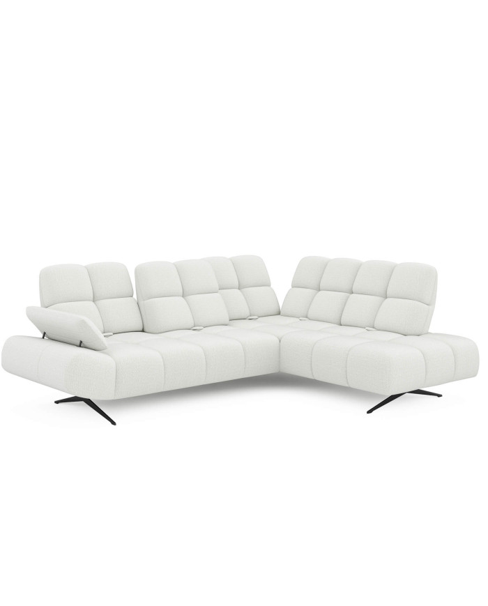 Narożnik Prado L, przestawne oparcia x 5, regulowany podłokietnik, Wersal