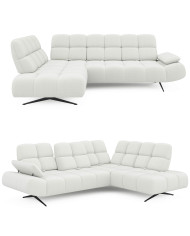 Narożnik Prado L, przestawne oparcia x 5, regulowany podłokietnik, Wersal