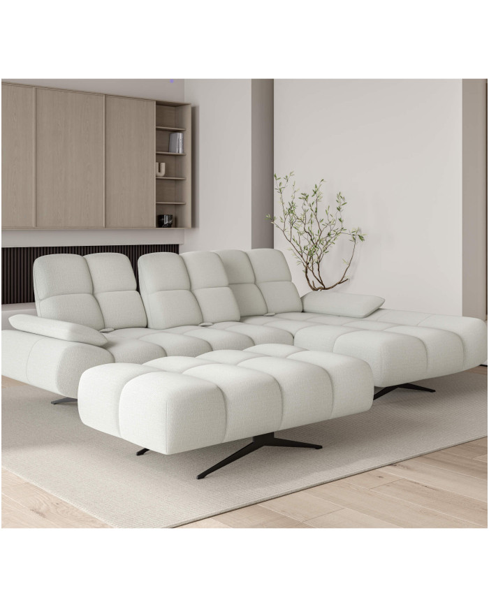 Narożnik Prado S, przestawne oparcia x 3, regulowane podłokietniki, Wersal