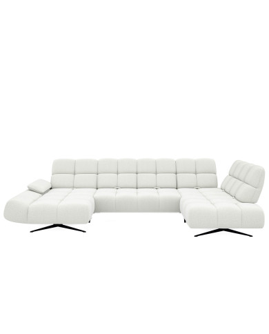 Narożnik Prado XL, przestawne oparcia x 6, regulowany podłokietnik, Wersal