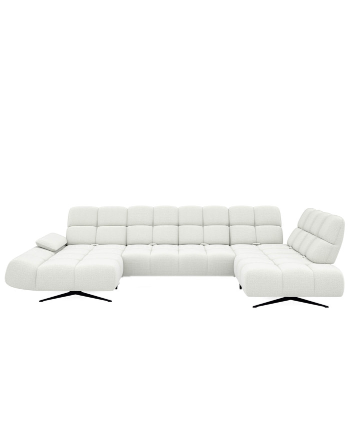 Narożnik Prado XL, przestawne oparcia x 6, regulowany podłokietnik, Wersal