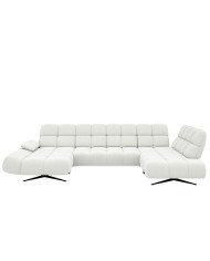 Narożnik Prado XL, przestawne oparcia x 6, regulowany podłokietnik, Wersal