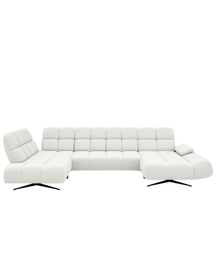 Narożnik Prado XL, przestawne oparcia x 6, regulowany podłokietnik, Wersal