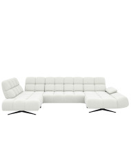 Narożnik Prado XL, przestawne oparcia x 6, regulowany podłokietnik, Wersal