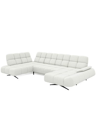 Narożnik Prado XL, przestawne oparcia x 6, regulowany podłokietnik, Wersal