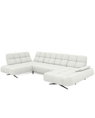 Narożnik Prado XL, przestawne oparcia x 6, regulowany podłokietnik, Wersal