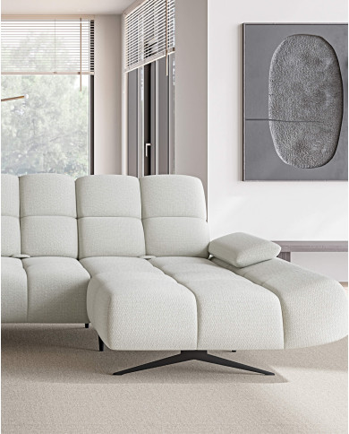 Narożnik Prado XL, przestawne oparcia x 6, regulowany podłokietnik, Wersal