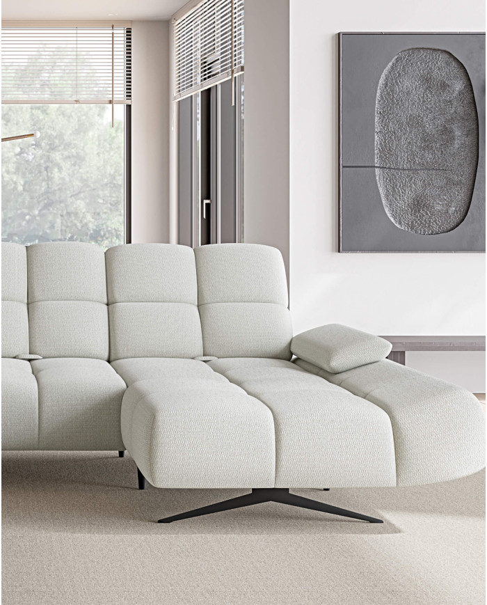 Narożnik Prado XL, przestawne oparcia x 6, regulowany podłokietnik, Wersal