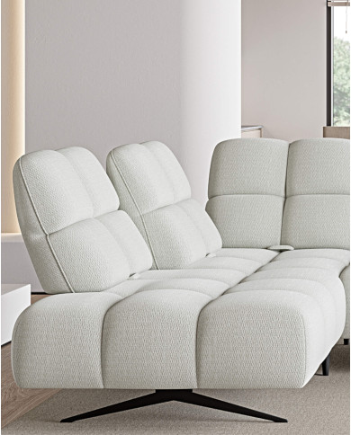 Narożnik Prado XL, przestawne oparcia x 6, regulowany podłokietnik, Wersal