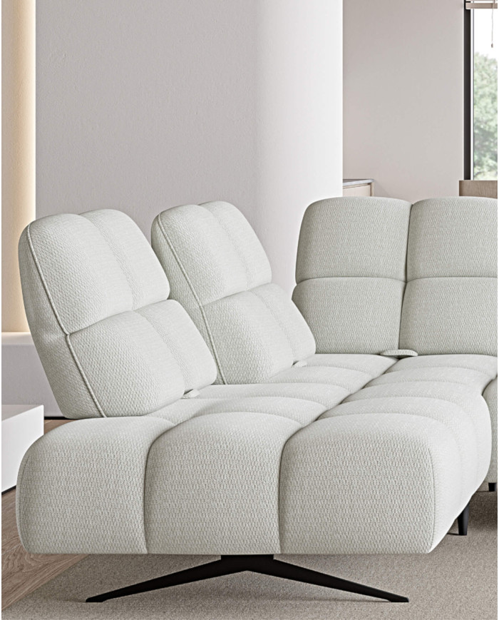 Narożnik Prado XL, przestawne oparcia x 6, regulowany podłokietnik, Wersal