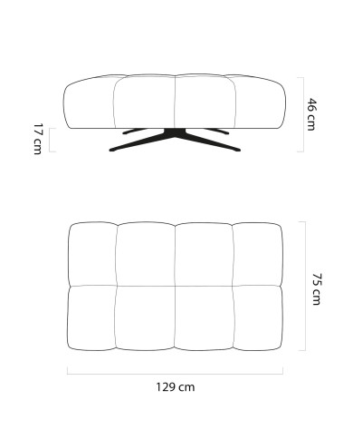 Pufa Prado, prostokątna, Wersal