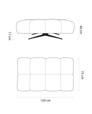 Pufa Prado, prostokątna, Wersal