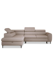 Narożnik Rayo L, funkcja spania, pojemnik, regulowane zagłówki, Wersal