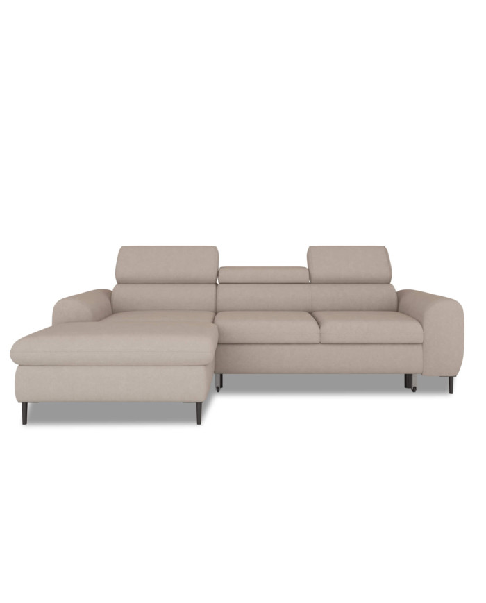 Narożnik Rayo S, funkcja spania, pojemnik, regulowane zagłówki, Wersal