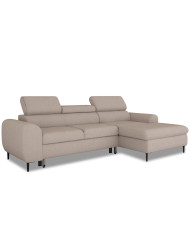 Narożnik Rayo S, funkcja spania, pojemnik, regulowane zagłówki, Wersal