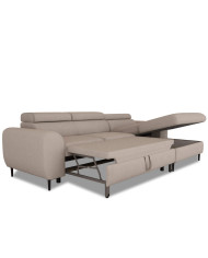 Narożnik Rayo S, funkcja spania, pojemnik, regulowane zagłówki, Wersal