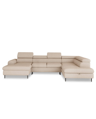 Narożnik Rayo XL, funkcja spania, pojemnik, regulowane zagłówki, Wersal