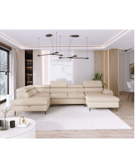 Narożnik Rayo XL, funkcja spania, pojemnik, regulowane zagłówki, Wersal