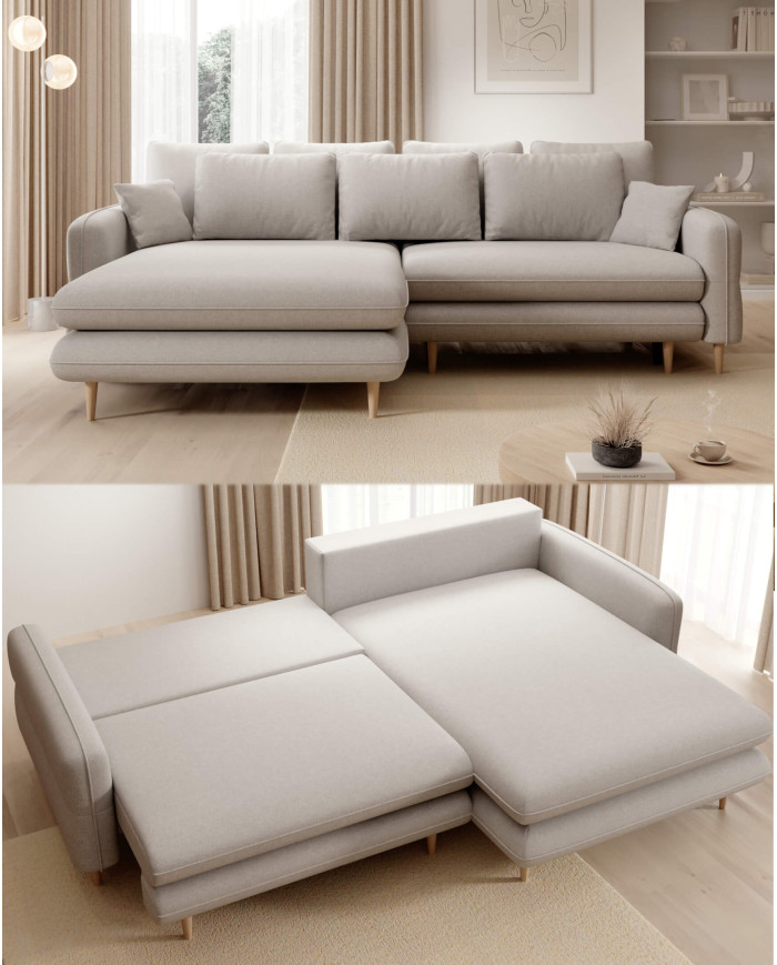 Narożnik Sally, funkcja spania, pojemnik, Wersal