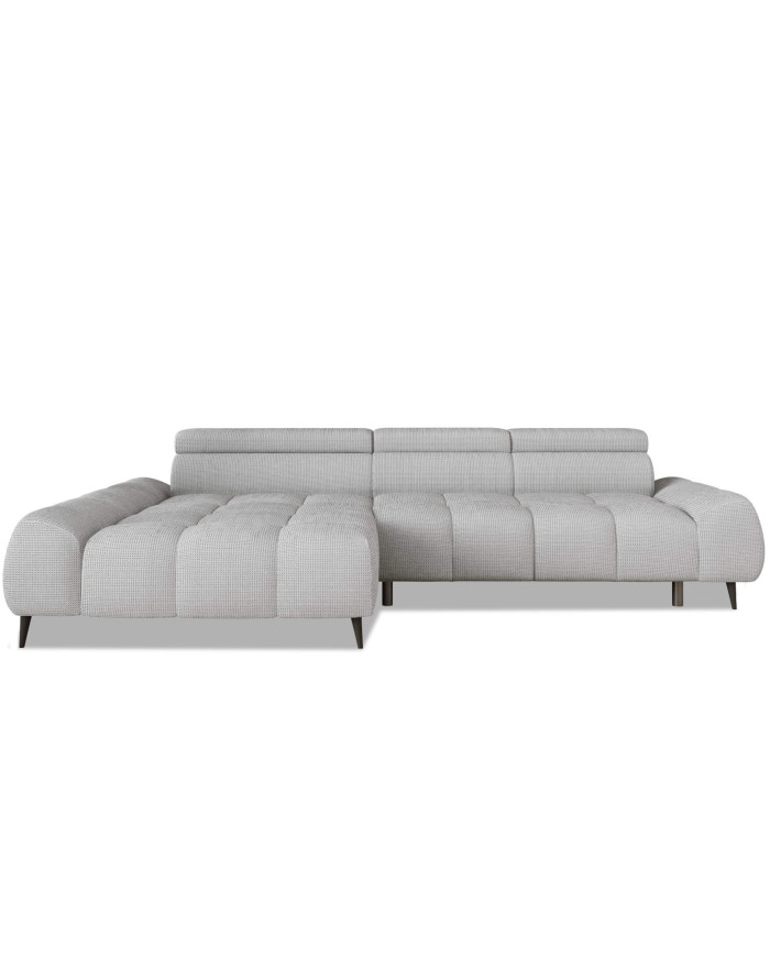 Narożnik Santo S, elektrycznie wysuwane siedzisko, regulowane zagłówki, Wersal