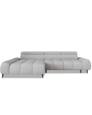 Narożnik Santo S, elektrycznie wysuwane siedzisko, regulowane zagłówki, Wersal