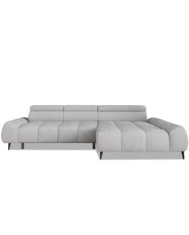 Narożnik Santo S, elektrycznie wysuwane siedzisko, regulowane zagłówki, Wersal