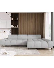 Narożnik Santo S, elektrycznie wysuwane siedzisko, regulowane zagłówki, Wersal