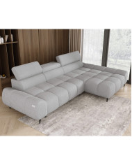 Narożnik Santo S, elektrycznie wysuwane siedzisko, regulowane zagłówki, Wersal