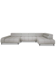 Narożnik Santo XL, elektrycznie wysuwane siedzisko, regulowane zagłówki, Wersal