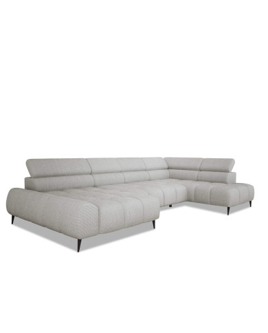 Narożnik Santo XL, elektrycznie wysuwane siedzisko, regulowane zagłówki, Wersal