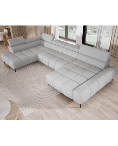 Narożnik Santo XL, elektrycznie wysuwane siedzisko, regulowane zagłówki, Wersal