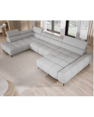 Narożnik Santo XL, elektrycznie wysuwane siedzisko, regulowane zagłówki, Wersal