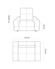 Fotel Tollo 1, regulwany zagłówek, Wersal