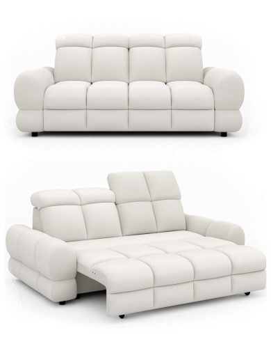 Sofa Tollo 2E, elektrycznie wysuwane siedzisko, regulowane zagłówki, Wersal